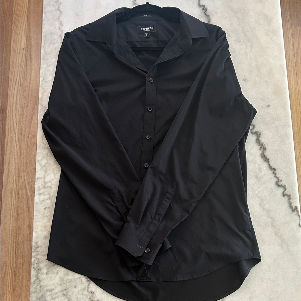 Express Men's Classic Black Dress Shirt